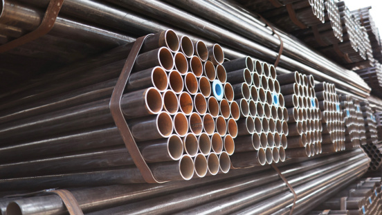 Straight seam high frequency welded steel pipe